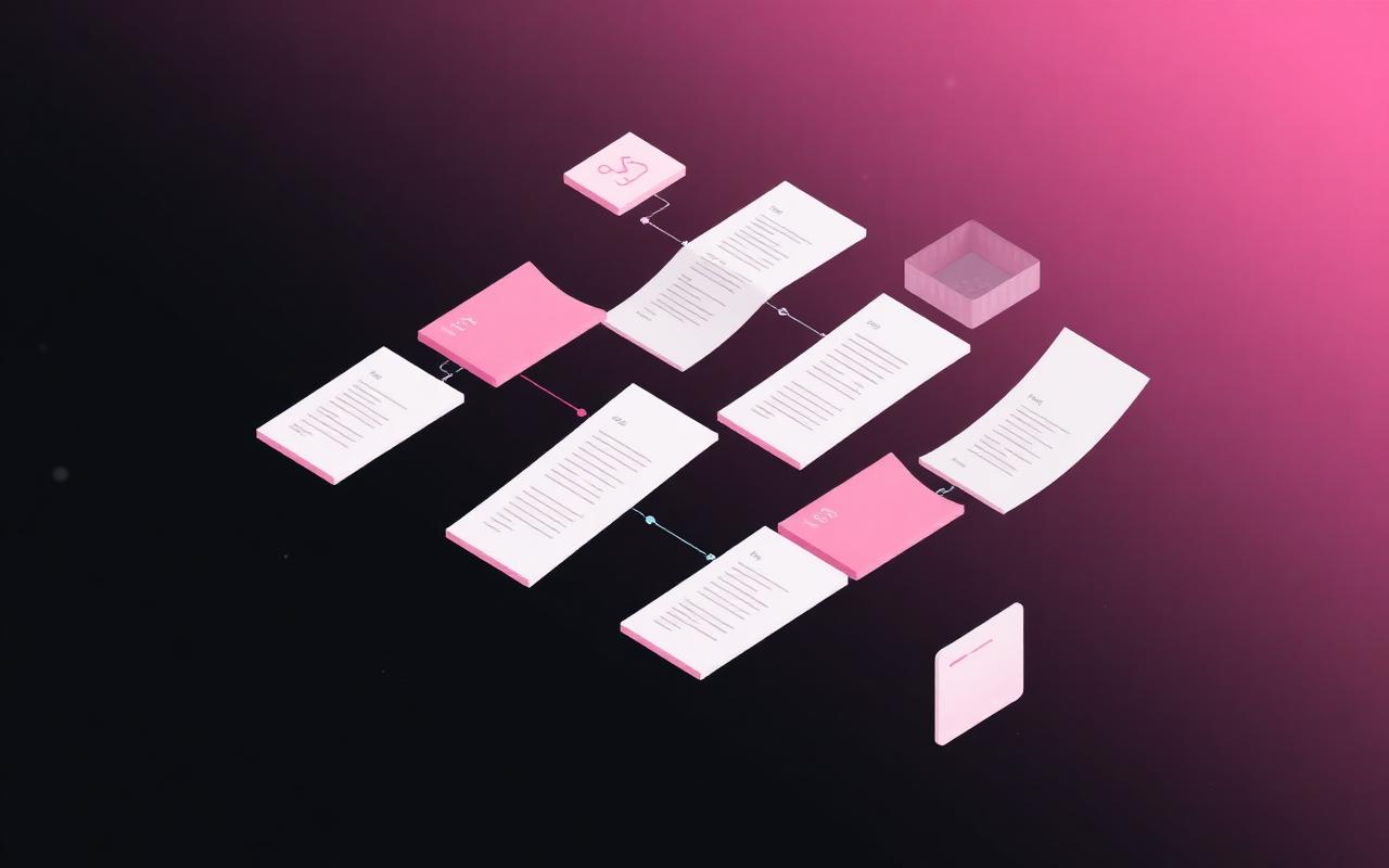 Cards content calendar nổi bật trên nền tối